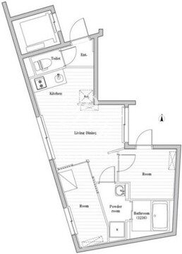 CREATIF南品川 202 間取り図