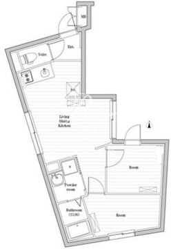 CREATIF南品川 302 間取り図