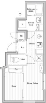 CREATIF南品川 303 間取り図