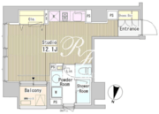 アーバンキューブ九段南 504 間取り図