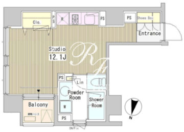 アーバンキューブ九段南 504 間取り図