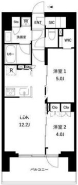 プレディアコート西日暮里 602 間取り図