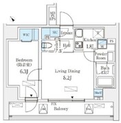 フィシオ飯田橋 701 間取り図