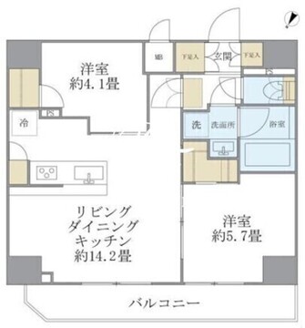 アジールコート町屋 701 間取り図