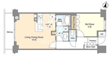 ブレス中野弥生町 106 間取り図
