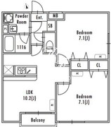 グランパセオ船堀 404 間取り図