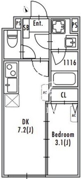 グランパセオ船堀 306 間取り図