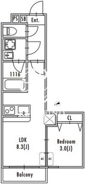 グランパセオ船堀 301 間取り図
