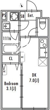 グランパセオ船堀 210 間取り図
