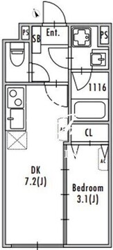 グランパセオ船堀 207 間取り図
