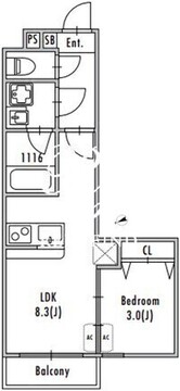 グランパセオ船堀 201 間取り図