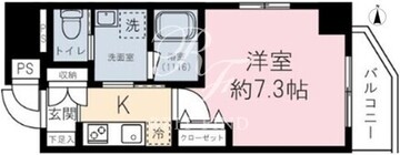 カーサフラッグ渋谷 301 間取り図