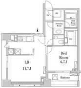 パークハビオ京橋 1001 間取り図