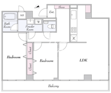 リエール市ヶ谷 407 間取り図