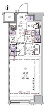 ガリシア中野富士見町 402 間取り図