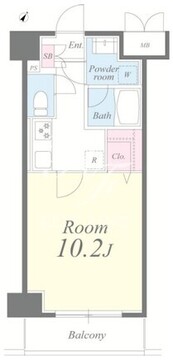 クレシェンテ月島 607 間取り図