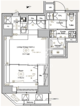 シーフォルム浅草 901 間取り図