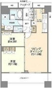 テラス渋谷美竹 1404 間取り図