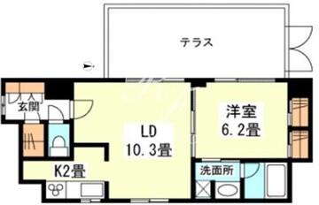 ザ・パームス代々木上原コスモテラス 104 間取り図