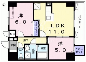 レジデンス桜樺 203 間取り図