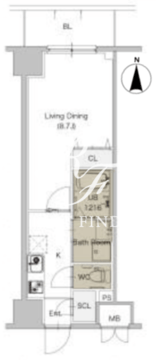 ロイジェント九段 205 間取り図