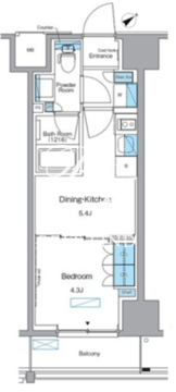 ルフォンプログレ赤塚 902 間取り図