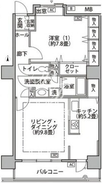 東雲キャナルコートCODAN 18-808 間取り図