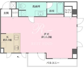 グレンパーク神楽坂 203 間取り図