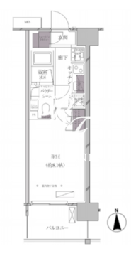 エースタンダード芝浦 803 間取り図