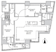 アクティ汐留 3507 間取り図