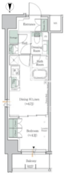 ワンルーフレジデンス中野 304 間取り図