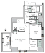ワンルーフレジデンス中野 504 間取り図