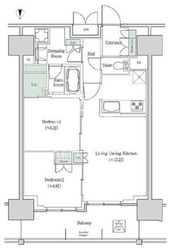 ブルックサイドレジデンス木場 1415 間取り図