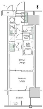 ブルックサイドレジデンス木場 335 間取り図