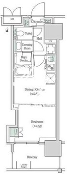 ブルックサイドレジデンス木場 815 間取り図