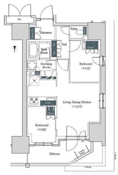 ブルックサイドレジデンス木場 941 間取り図
