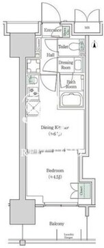 ブルックサイドレジデンス木場 906 間取り図