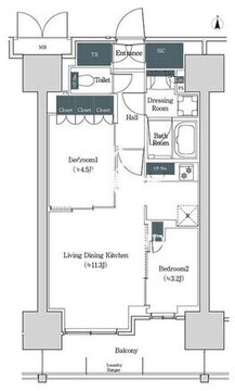 ブルックサイドレジデンス木場 903 間取り図