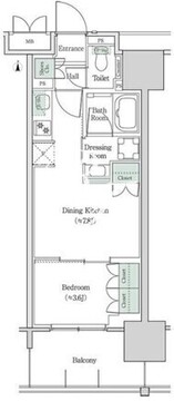 ブルックサイドレジデンス木場 811 間取り図