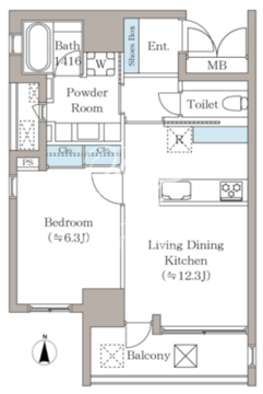 T-PLACE 北斎 St. 202 間取り図