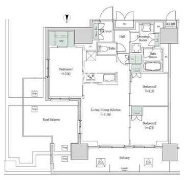 ブルックサイドレジデンス木場 823 間取り図