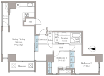 T-PLACE 北斎 St. 801 間取り図