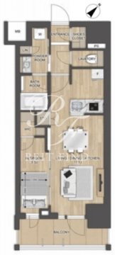 プレディアコート大森山王 403 間取り図