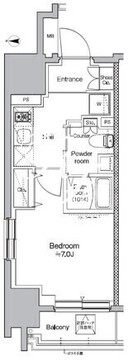 プラウドフラット錦糸町ウエスト 607 間取り図