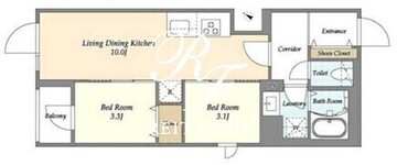 グランカーサ千駄木 306 間取り図