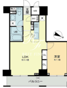 ベルファース本郷弓町 1402 間取り図