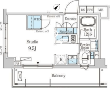 パークアクシス馬込レジデンス 309 間取り図