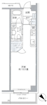 プライムアーバン豊洲 220 間取り図