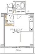 タイズ住吉 203 間取り図