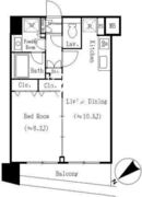 アーバネックス戸越銀座 203 間取り図